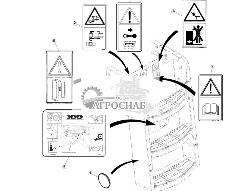 Табличка по технике безопасности лестницы, без текста - ST847233 267.jpg